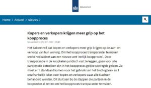 Eerlijk Bieden verplicht